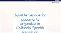 Desktop Screenshot of californiaapostille.us